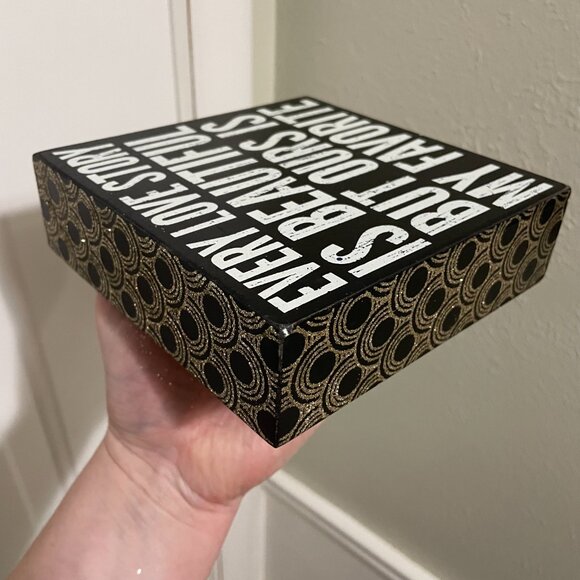 Home Decor - Our Story Is My Favorite - Box Sign - 6" by 6" MUST BE BUNDLED - Picture 4 of 5